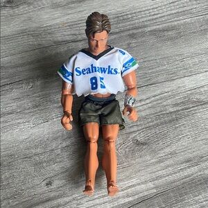Mattel 1998 Seahawks Action Figure with Jersey